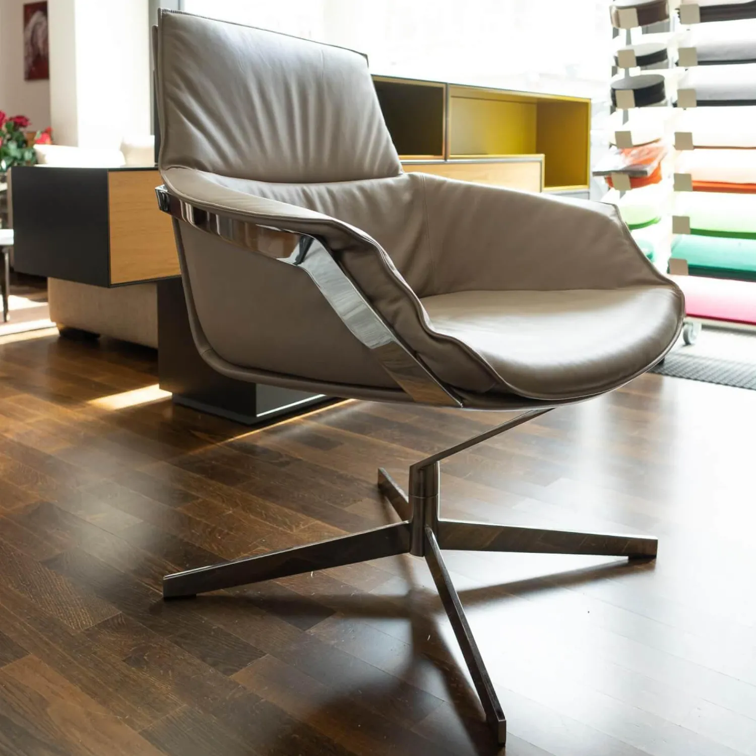 IP Design Relaxsessel|Sessel Bond Leder III Space Achat Beige Grau