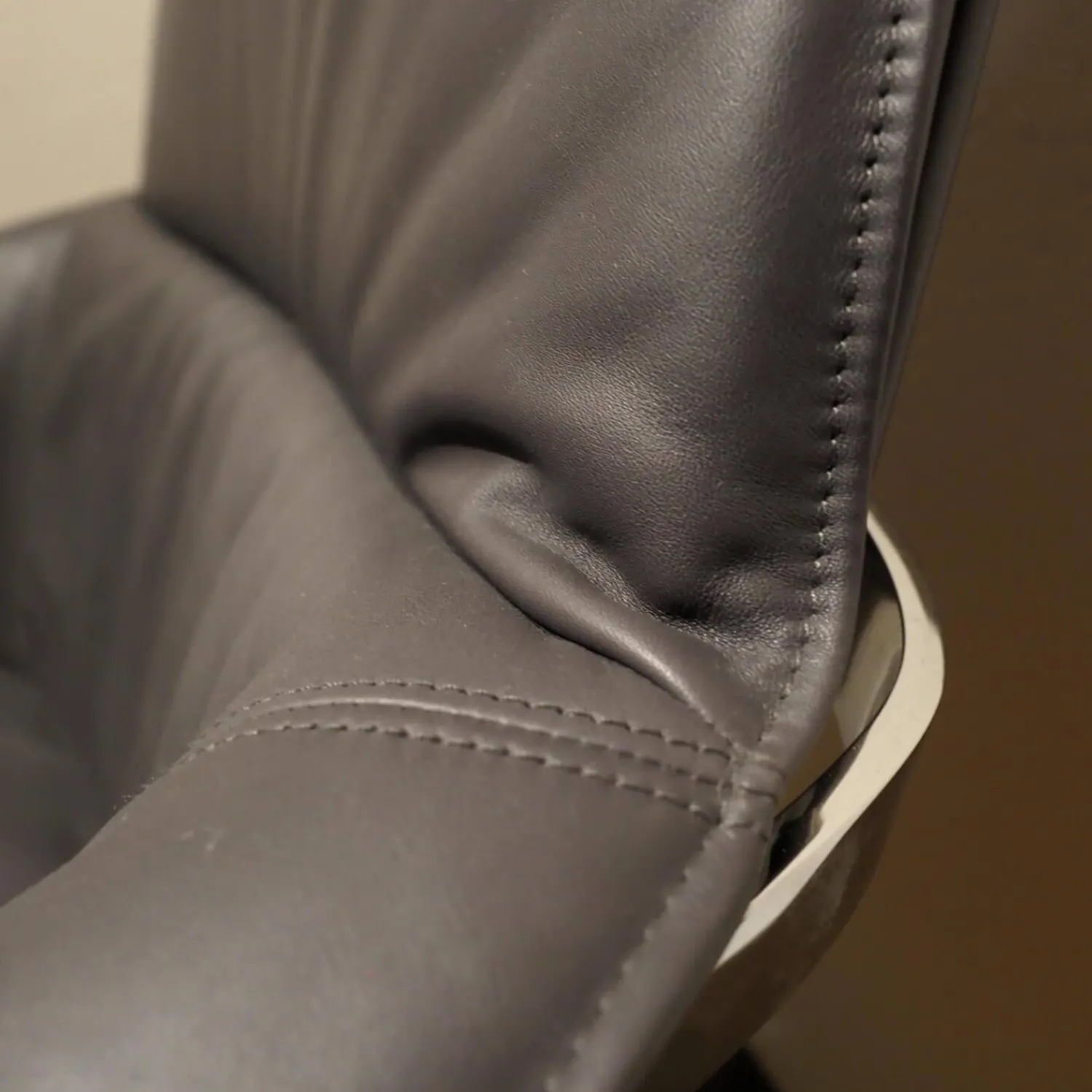 IP Design Relaxsessel|Sessel Bond Leder Space Schiefer Grau Drehbar