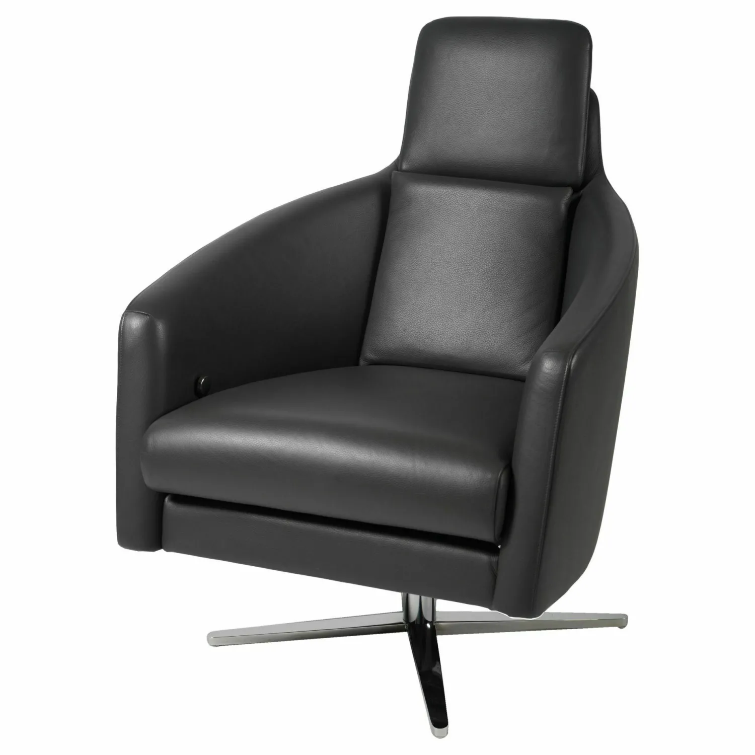 IP Design Fernsehsessel|Relaxsessel|Sessel Boss 129-1000 Leder Galaxy Graphit Grau Manuell Verstellbar