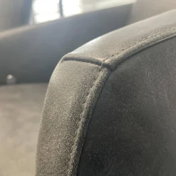 IP Design Relaxsessel|Sessel Boss Bezug Leder Star Graphit Gestell Viersternfuß Verchromt