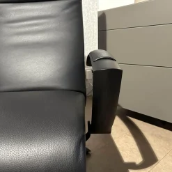 Jori Relaxsessel|Sessel Brainbuilder Multi Move Medi Black Edition Leder Celia Nero Schwarz 5 Stern Fuß Ellipse Schwarz Lackiert