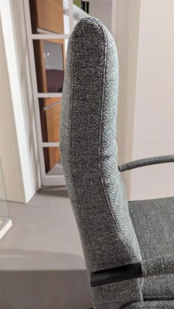 Poco Relaxsessel|Sessel Brixton Style ModernBrixton Style Grau Sternfuß Schwarzmatt Verstellung Mechanisch