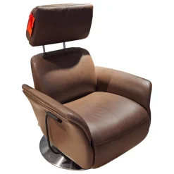 himolla Relaxsessel|Sessel Brookline 7170 Leder Longlife Zigarre Braun Fußteller Edelstahloptik Mit 2 Motorig Verstellungen