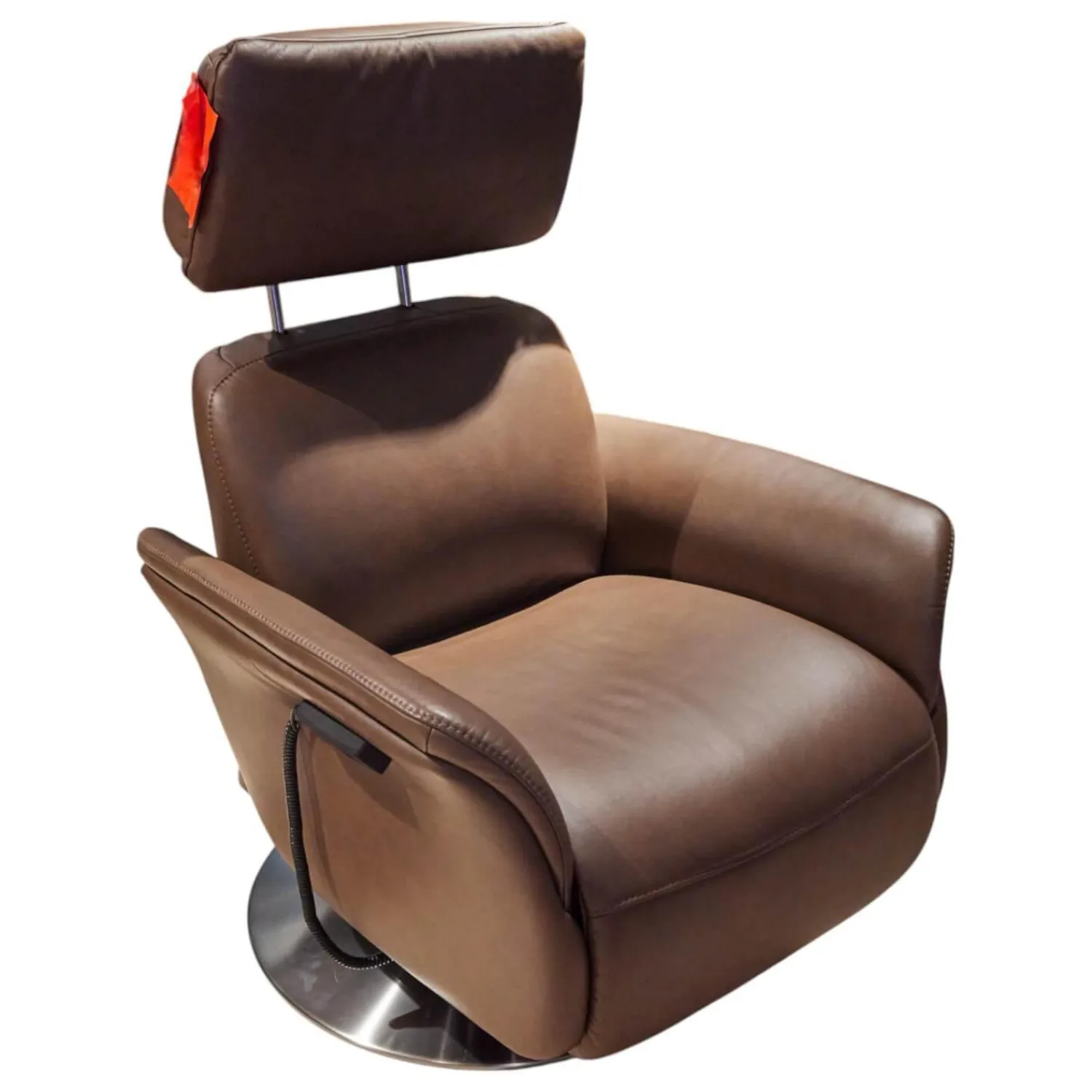 himolla Relaxsessel|Sessel Brookline 7170 Leder Longlife Zigarre Braun Fußteller Edelstahloptik Mit 2 Motorig Verstellungen