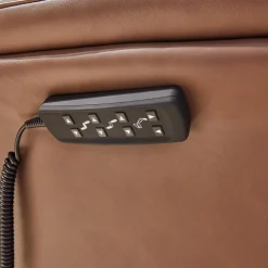 himolla Relaxsessel|Sessel Brookline 7170 Leder Longlife Zigarre Braun Fußteller Edelstahloptik Mit 2 Motorig Verstellungen