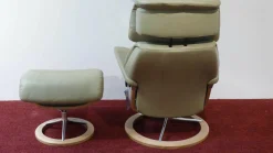 Stressless Relaxsessel|Sessel Capri S Leder Grün Paloma Signature mit Hocker