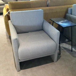 Rolf Benz Loungesessel|Sessel Cara 2020/009 Stoff Steingrau Grau Sitzkomfort Classic Mit Kunststoffgleitern