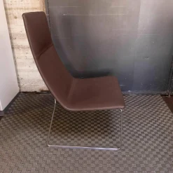 Arper Relaxsessel|Sessel Cartifa 70 Leder Braun