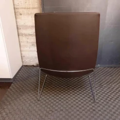 Arper Relaxsessel|Sessel Cartifa 70 Leder Braun