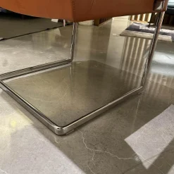 Poltrona Frau Einzelstühle|Sessel Chancellor Conference Leder SC75 Cognac Braun mit Arm