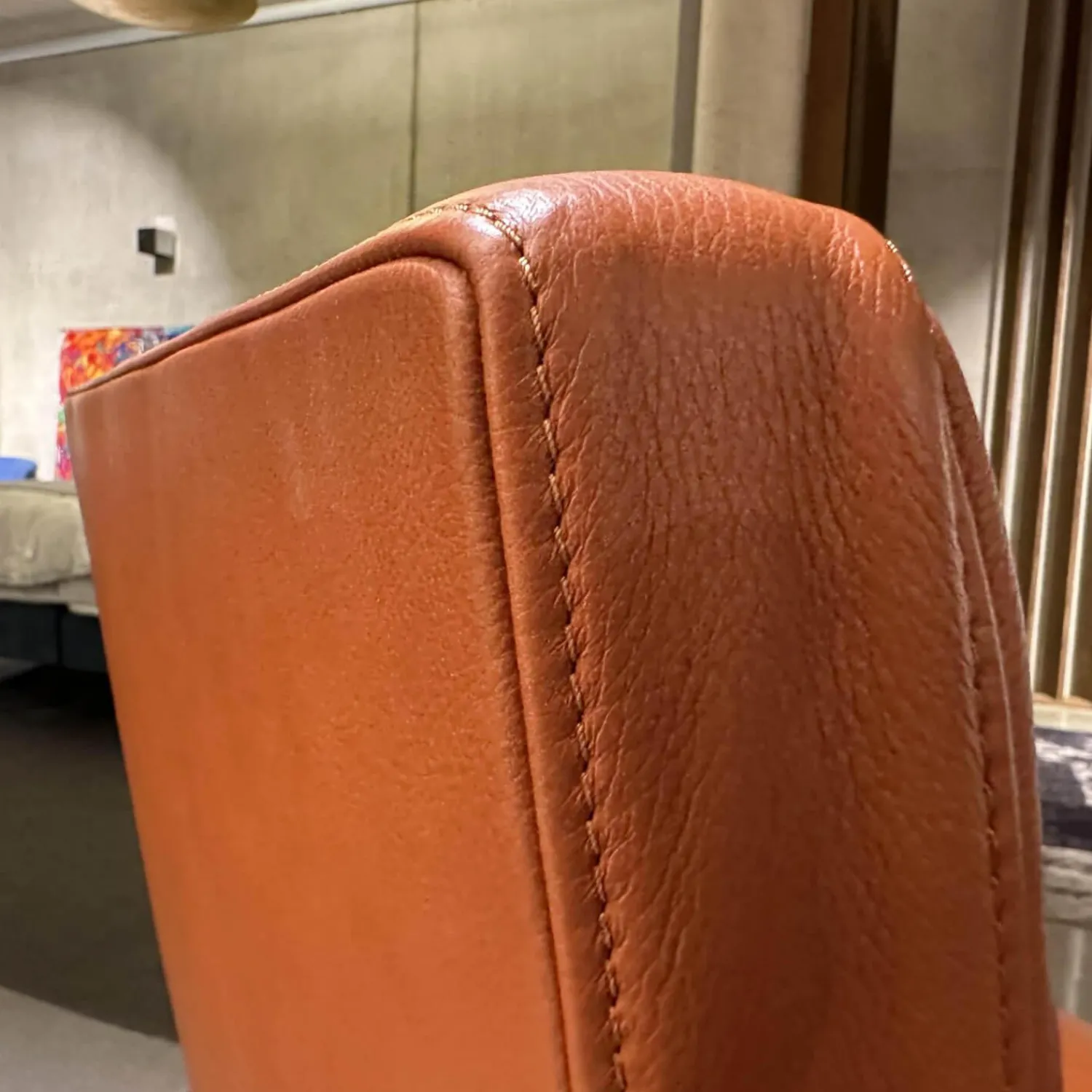 Poltrona Frau Einzelstühle|Sessel Chancellor Conference Leder SC75 Cognac Braun mit Arm