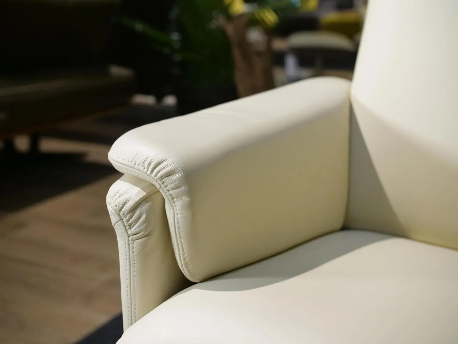 Erpo Relaxsessel|Sessel City Bezug Leder 42.310 Beige Mit Hocker