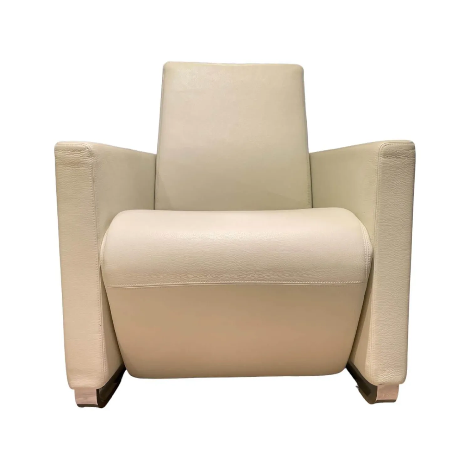 Erpo Relaxsessel|Sessel Classics 164 Leder 43.990 Weiß Kufe Metall