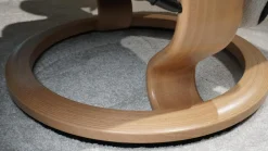 Stressless Relaxsessel|Sessel Consul L Stoff Daisy Sand Beige Gestell Classic Eiche Gebeizt Inklusive Hocker