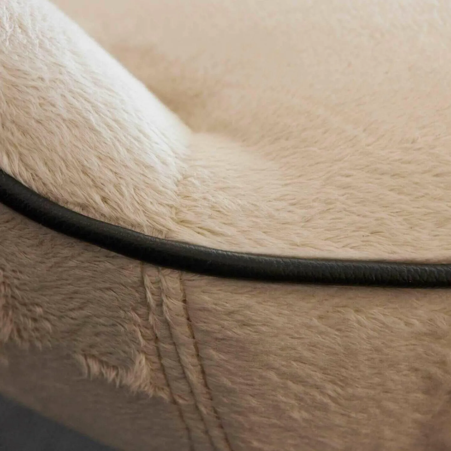 Wittmann Relaxsessel|Sessel Contessa Bezug Stoff Yukon Snow Füße Black Grey Pulverbeschichtet