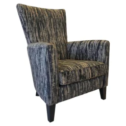 Bielefelder Werkstätten Loungesessel|Relaxsessel|Sessel Contessa BW 110 1000 Jab 9 2366 050 Graublau Massivholzgestell Schwarz