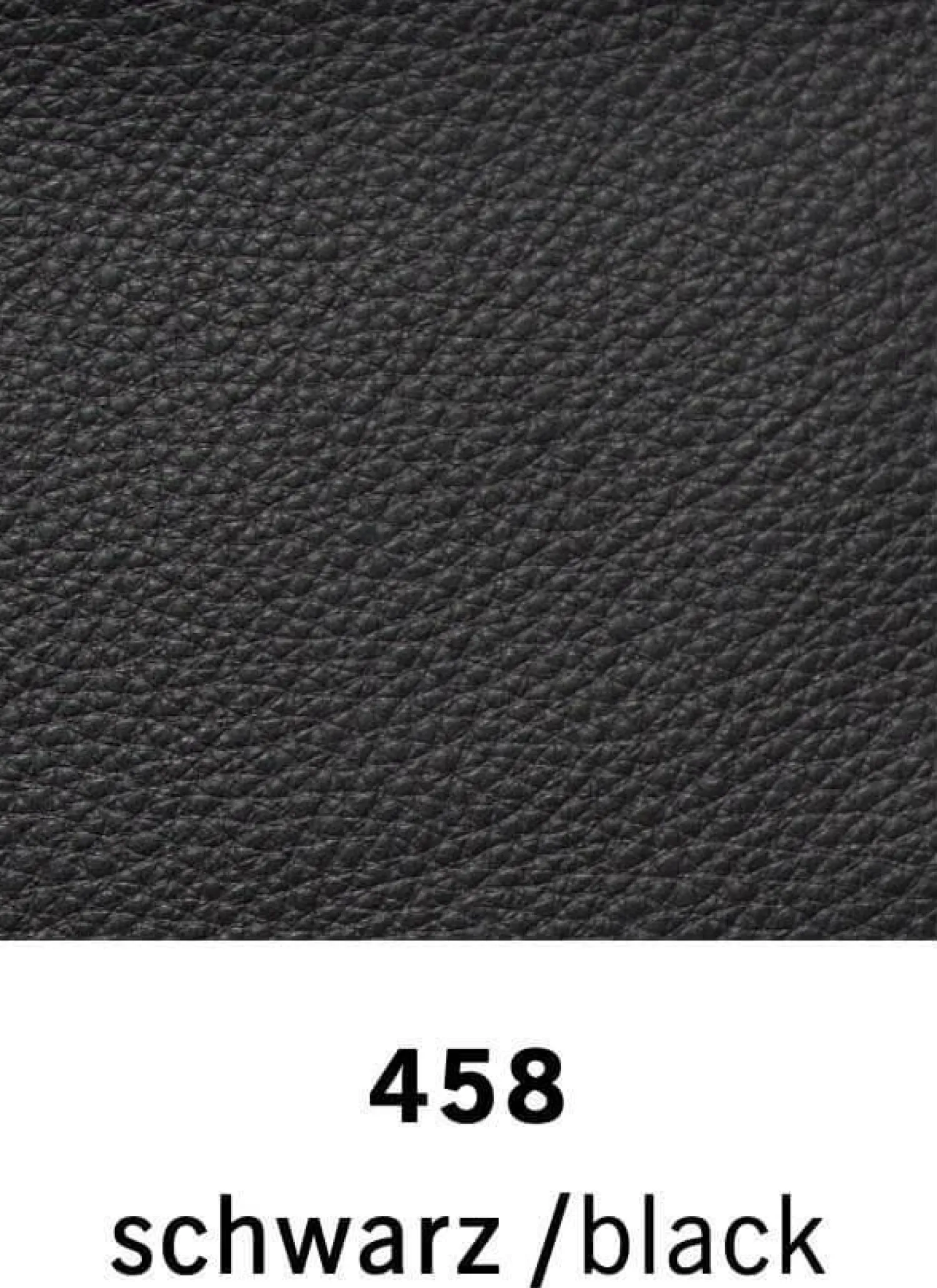 COR Relaxsessel|Sessel dia Leder 458 Schwarz Gestell Aluminium Poliert mit Hocker