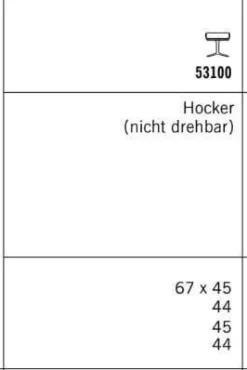 COR Loungesessel|Sessel dia Lounge Korpus 286 Leder Schwarz Sitz Stoff 9131 Anthrazit mit Hocker