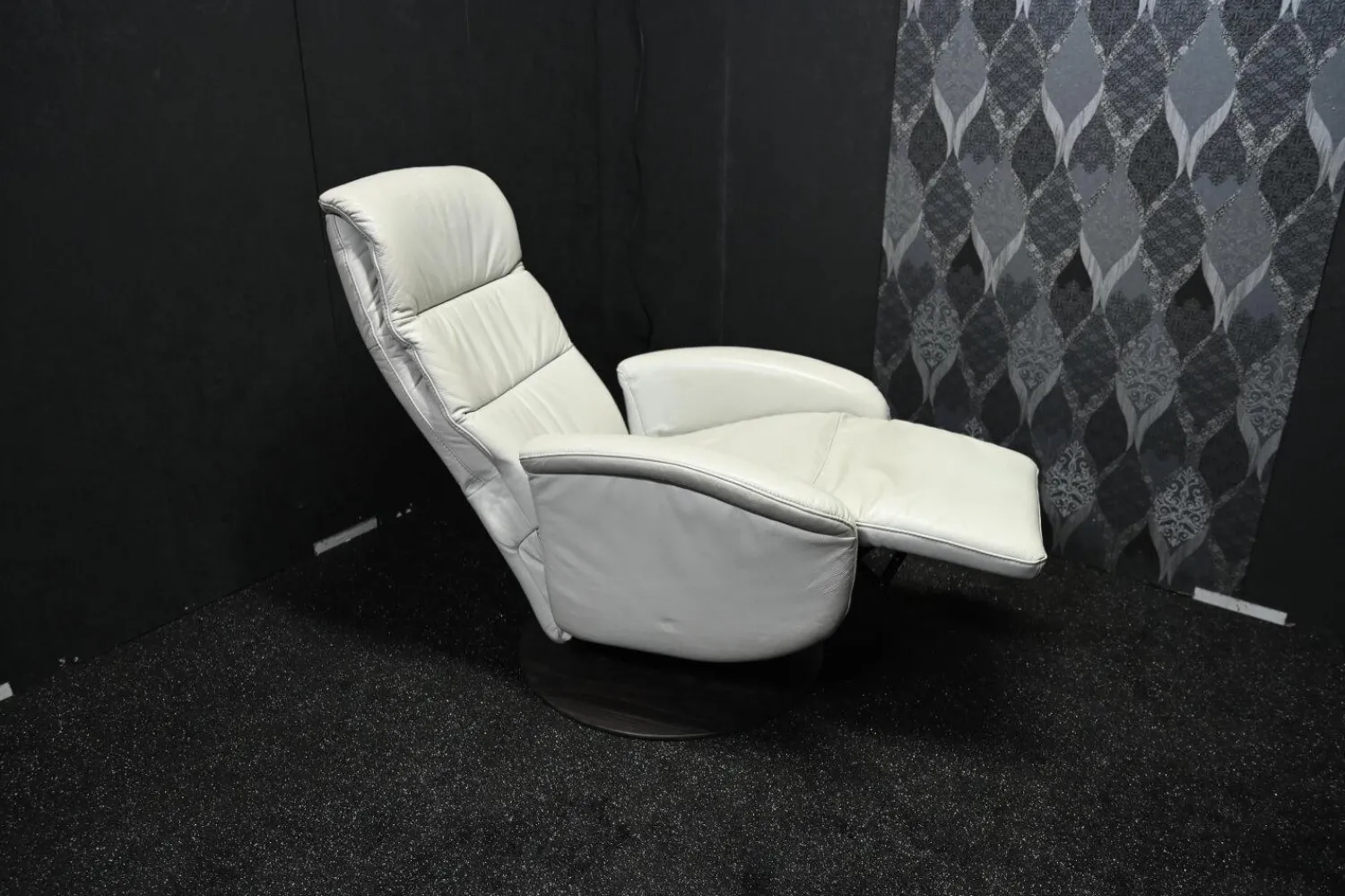 Steinpol Relaxsessel|Sessel Cosimo Comfort Lux Leder Rancho Stone mit Manueller Relaxfunktion