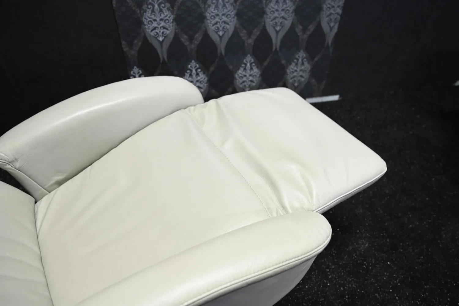 Steinpol Relaxsessel|Sessel Cosimo Comfort Lux Leder Rancho Stone mit Manueller Relaxfunktion