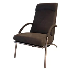 IP Design Relaxsessel|Sessel Curve Leder Yava Vulcano Kat. 2 Gestell Metall