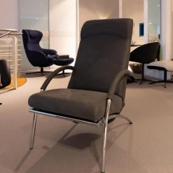 IP Design Relaxsessel|Sessel Curve Leder Yava Vulcano Kat. 2 Gestell Metall