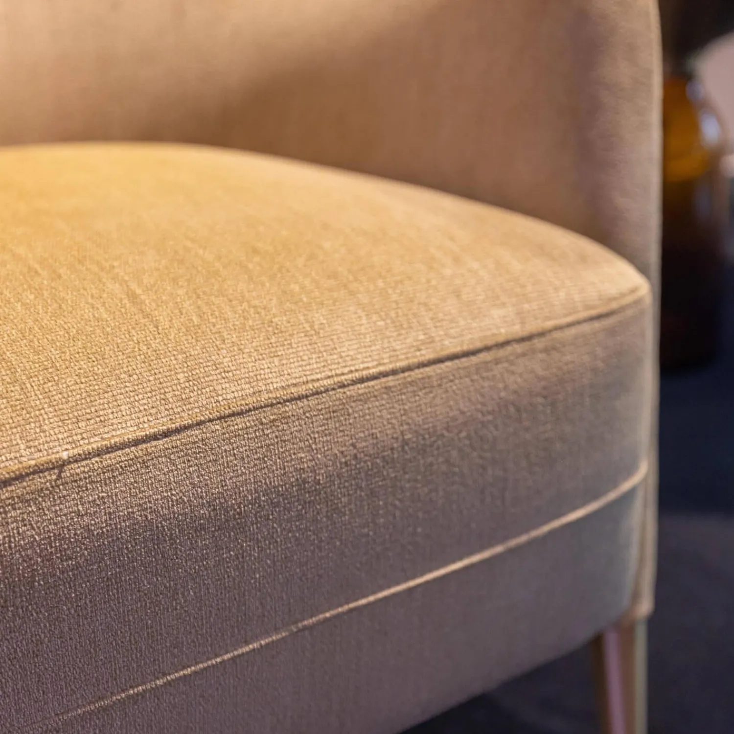 Molteni & C Loungesessel|Sessel D.151.4 Bezug Stoff Kubrick K 1951 Beige Gestell Amerikanisches Nussbaumholz