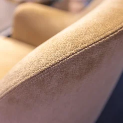 Molteni & C Loungesessel|Sessel D.151.4 Bezug Stoff Kubrick K 1951 Beige Gestell Amerikanisches Nussbaumholz