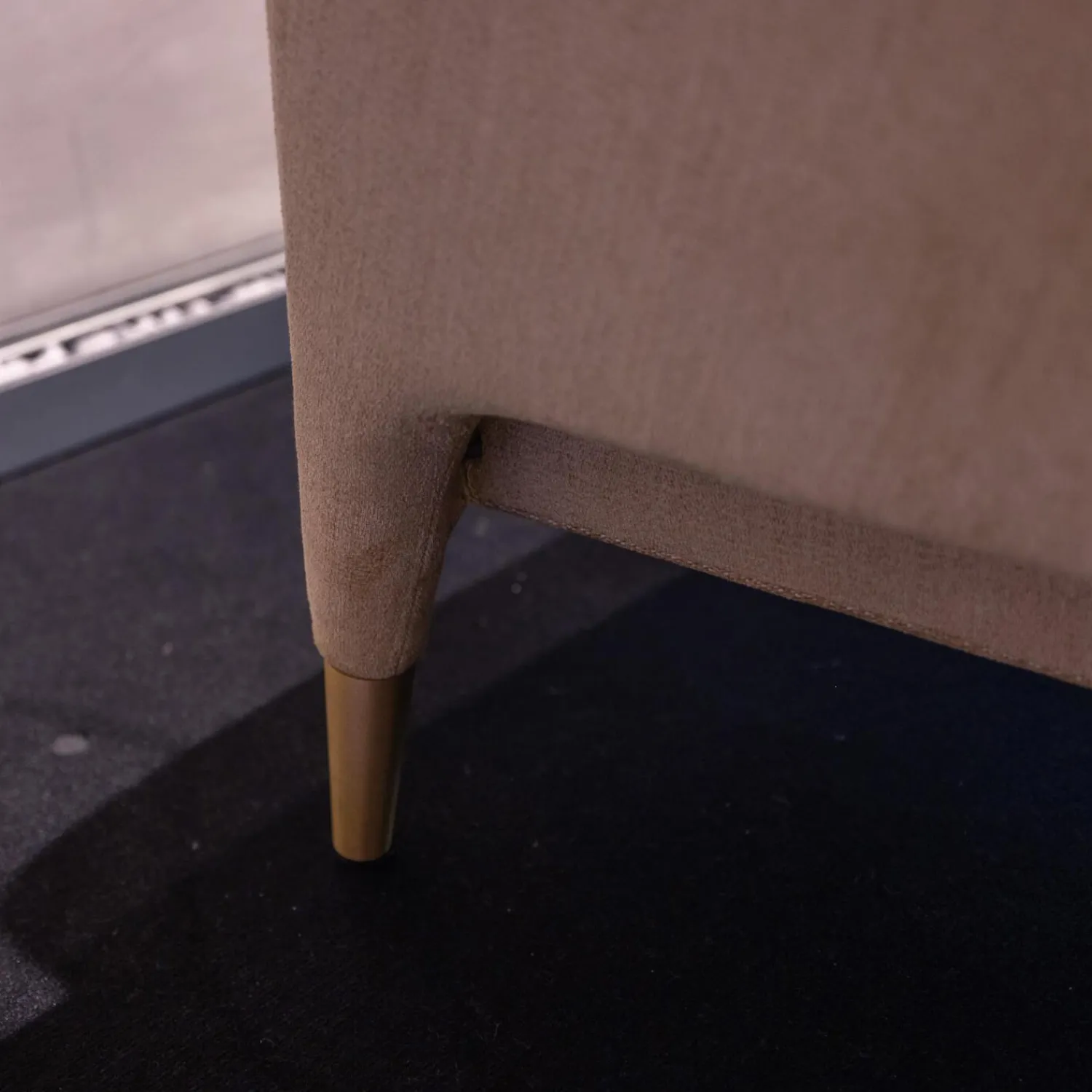 Molteni & C Loungesessel|Sessel D.151.4 Bezug Stoff Kubrick K 1951 Beige Gestell Amerikanisches Nussbaumholz