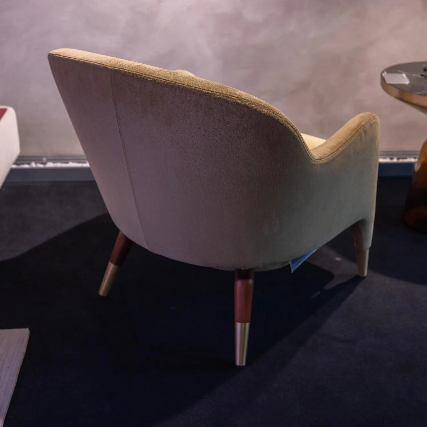 Molteni & C Loungesessel|Sessel D.151.4 Bezug Stoff Kubrick K 1951 Beige Gestell Amerikanisches Nussbaumholz