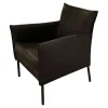 Bert Plantagie Einzelstühle|Sessel Dalia Bezug Leder Timber LT0309 Cioccolate Schwarz Gestell Rundrohr Fein Struktur 100 Kohl Schwarz