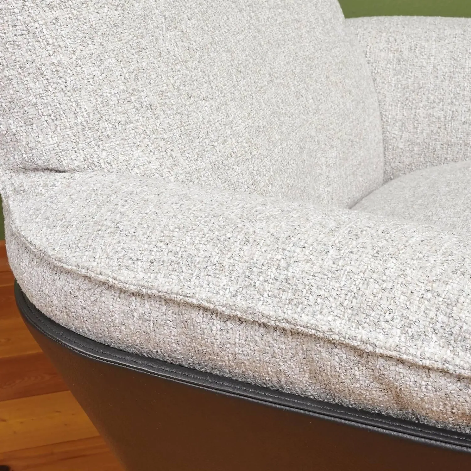 Bielefelder Werkstätten Relaxsessel|Sessel Daron Hoch Stoff Alice IP 1750 171 Beige Grau Kreuzfuß Schwarz Matt