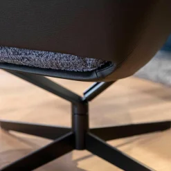 Bielefelder Werkstätten Relaxsessel|Sessel Daron Niedrig Stoff Megan BW1772-191 Leder Normandie Schwarz