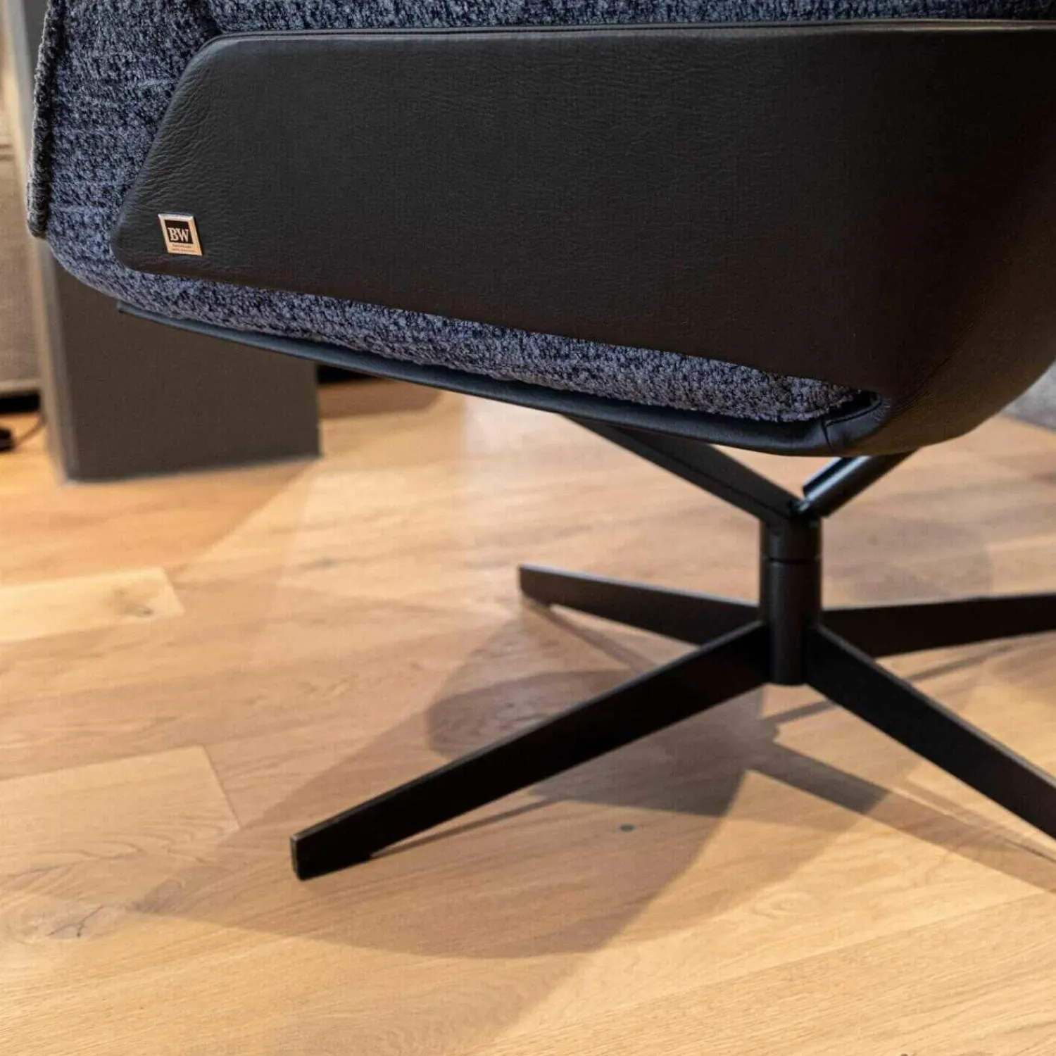 Bielefelder Werkstätten Relaxsessel|Sessel Daron Niedrig Stoff Megan BW1772-191 Leder Normandie Schwarz