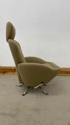 Cassina Relaxsessel|Sessel Dodo K10 Bezug Stoff Hallingdal Farbe 224 Verstellbar Im Rücken Und Fußbereich