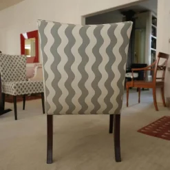 Donghia Relaxsessel|Sessel Master Stoff Grau Füße Holz