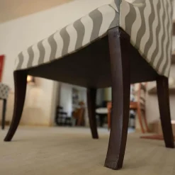 Donghia Relaxsessel|Sessel Master Stoff Grau Füße Holz