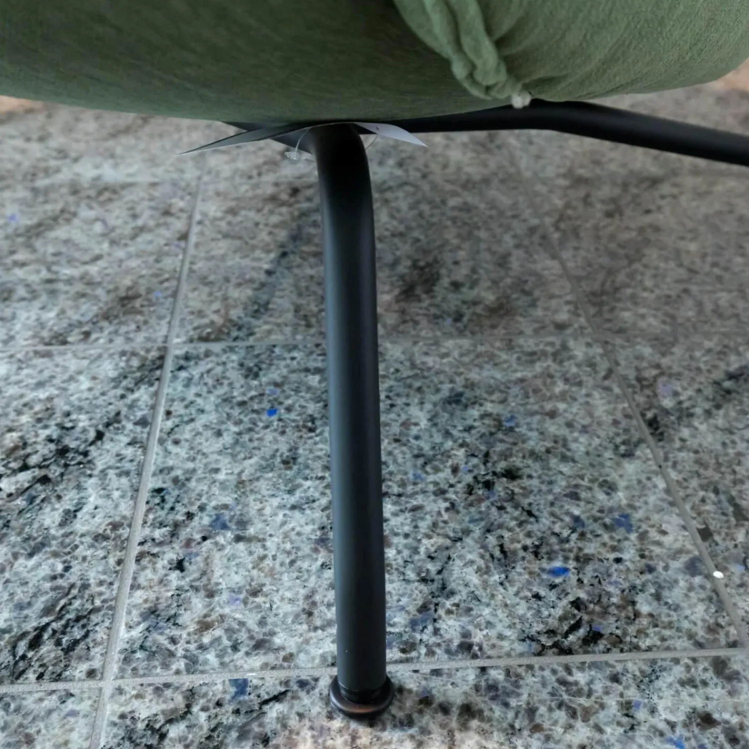 Muuto Loungesessel|Sessel Doze Loungechair Stoff Grün Gestell Stahl Anthracite Black Schwarz Mit Hocker Doze