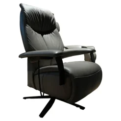 himolla Relaxsessel|Sessel Easy Swing 7061 4551 Leder 24 Longlife Stahl Grau Sterngestell Anthrazit Metall Pulverbeschichtet