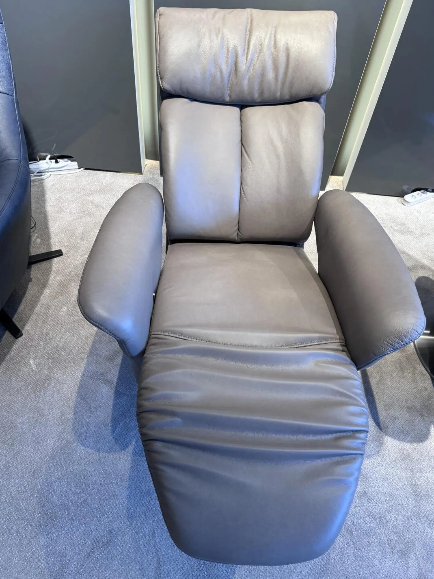 himolla Relaxsessel|Sessel Easy Swing 7627 Leder Soft-Nappa Shadow Braun mit Gasdruckfeder