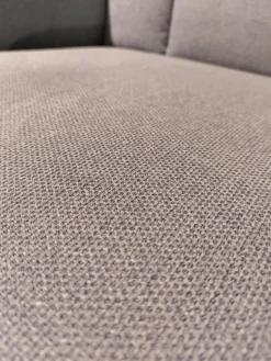 Steinpol Relaxsessel|Sessel EM Plauen Stoff Sofia Clen Blue Grey Blau Grau Sternfuß Schwarz Matt Mit Manueller Verstellung