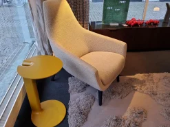 Montis Relaxsessel|Sessel Enzo Stoff Orsetto 05 Beige Gestell Eiche Schwarz Carbon Gebeizt