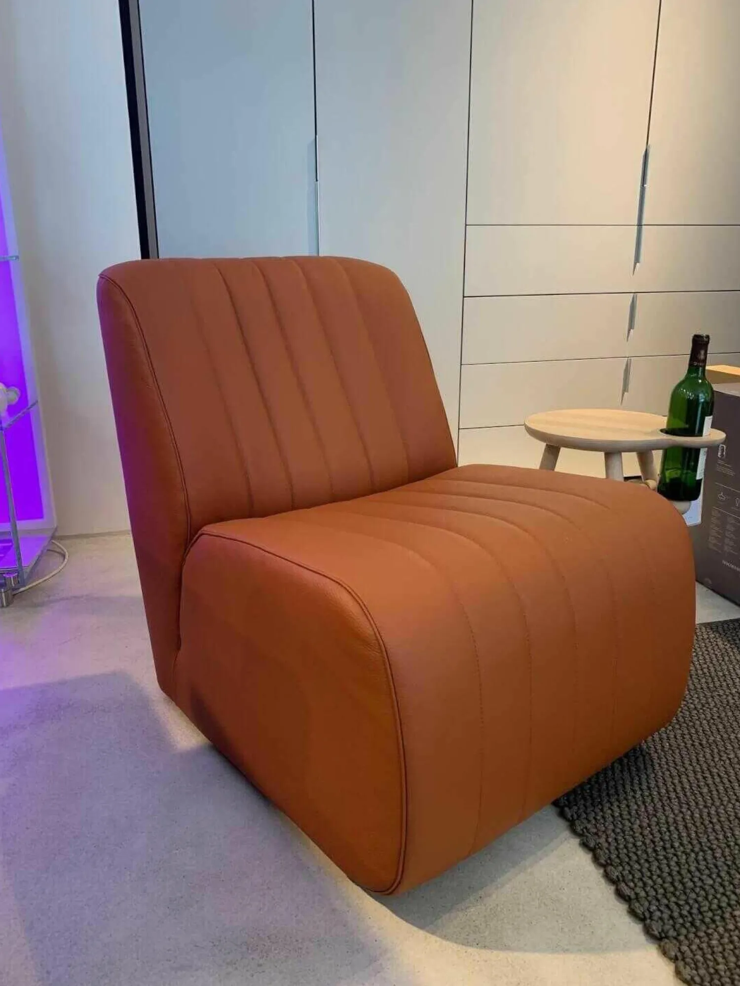 Christine Kröncke Relaxsessel|Sessel Ernest Leder Comfort Mattone Braun