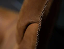 Tommy M Relaxsessel|Sessel Fabrizio Mit Hocker Leder Diesel Brandy Cognac Drehteller Edelstahl