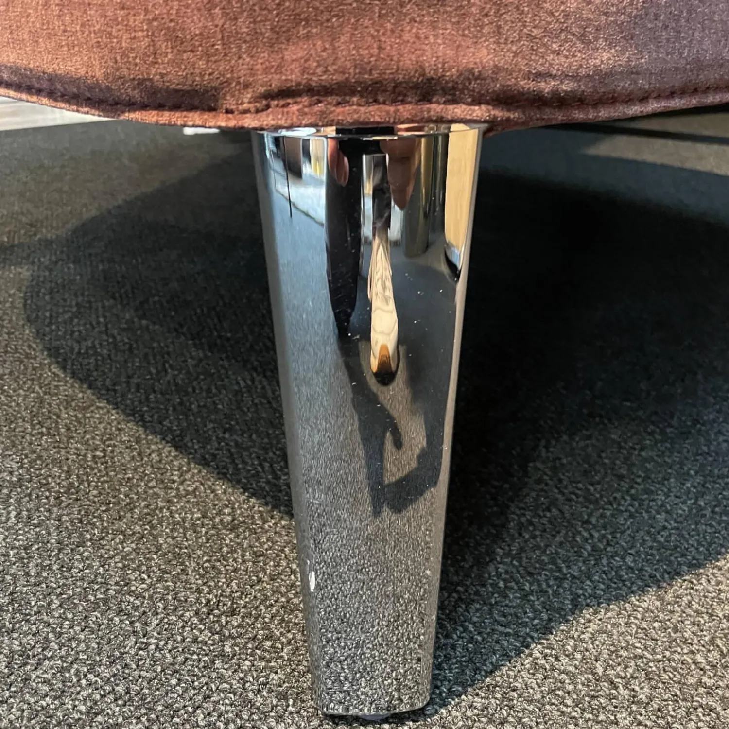 B&B Italia Loungesessel|Relaxsessel|Sessel Febo Stoff Rosa Gestell Silber