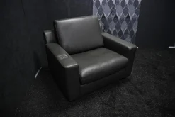 E. Schillig Relaxsessel|Sessel Flex Plus L 140 Dickleder 72 Schiefer Füße Schwarz