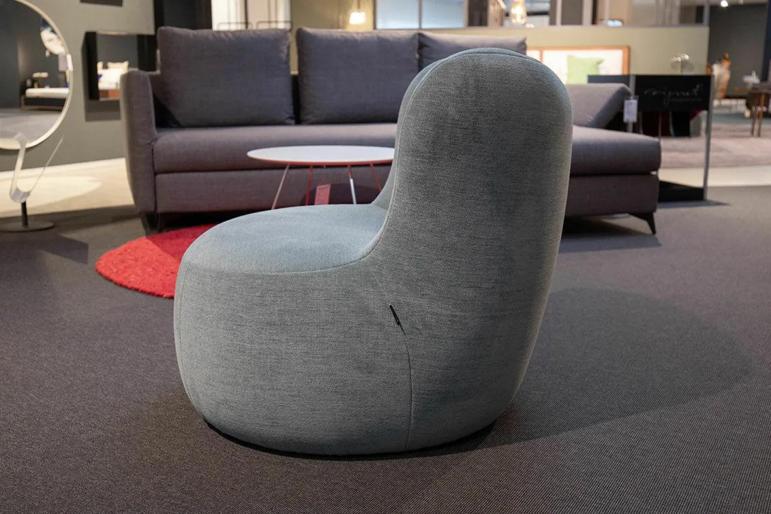 freistil Rolf Benz Relaxsessel|Sessel Freistil 173 Stoff 6514 Blaugrau Grau Inklusive Kunststoffgleiter