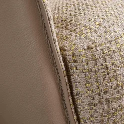 Jori Relaxsessel|Sessel Fuga Niedrig Bezug Innen Stoff James C0013 Außen Leder Lipano Taupe