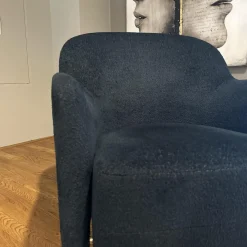 Molteni & C Loungesessel|Sessel Gio Ponti D 151 4 Bezug Stoff Wonder WG488 Blue Petrol Blau Korpus Amerikanisch Nussbaum