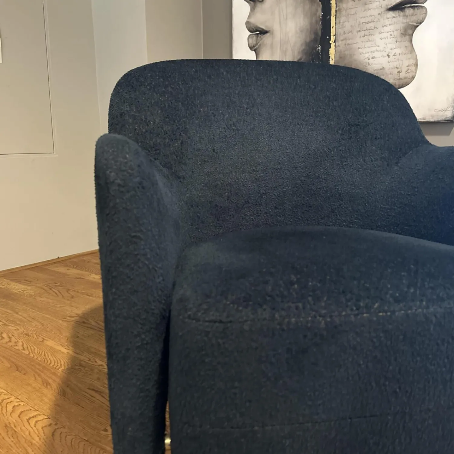 Molteni & C Loungesessel|Sessel Gio Ponti D 151 4 Bezug Stoff Wonder WG488 Blue Petrol Blau Korpus Amerikanisch Nussbaum